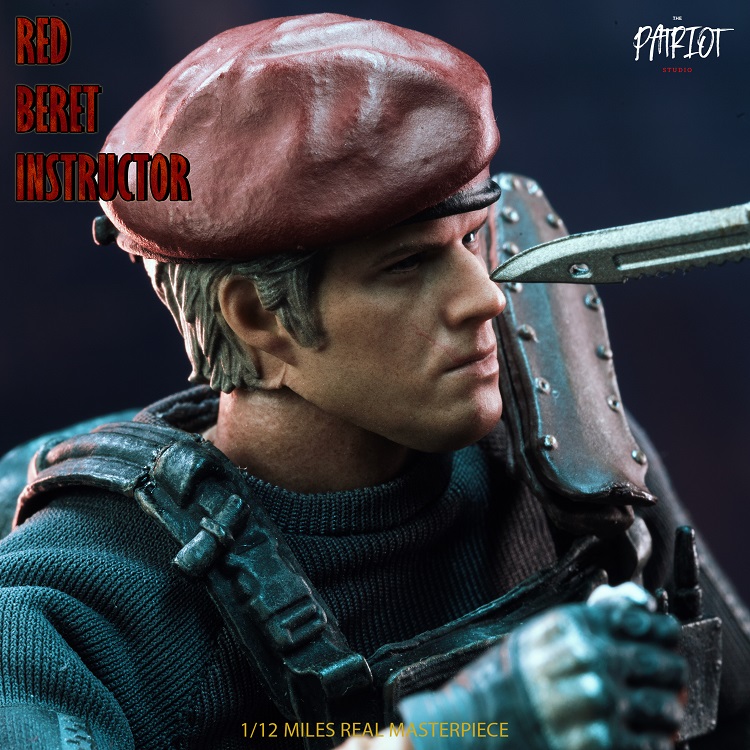(In Stock)Patriot Studio Resident Evil Jack Krauser 1/12 Red Beret Instructer 6 Inch Figure PA017