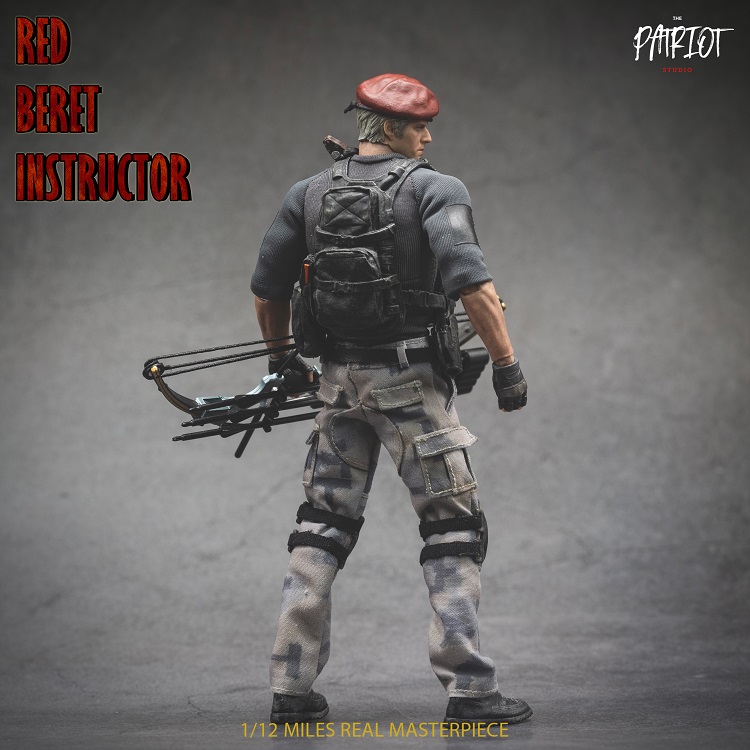 (In Stock)Patriot Studio Resident Evil Jack Krauser 1/12 Red Beret Instructer 6 Inch Figure PA017
