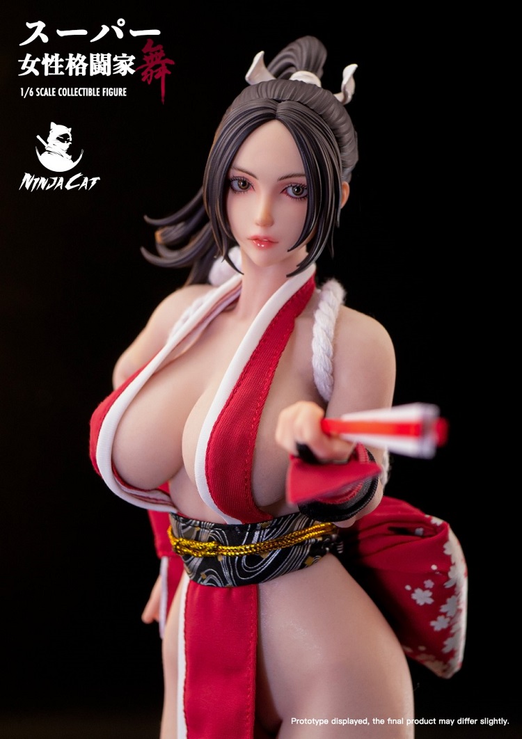 (In Stock)Ninja Cat Mai Shiranui 1/6 Female Fighter Mai 12 Inch Realistic Figure N001