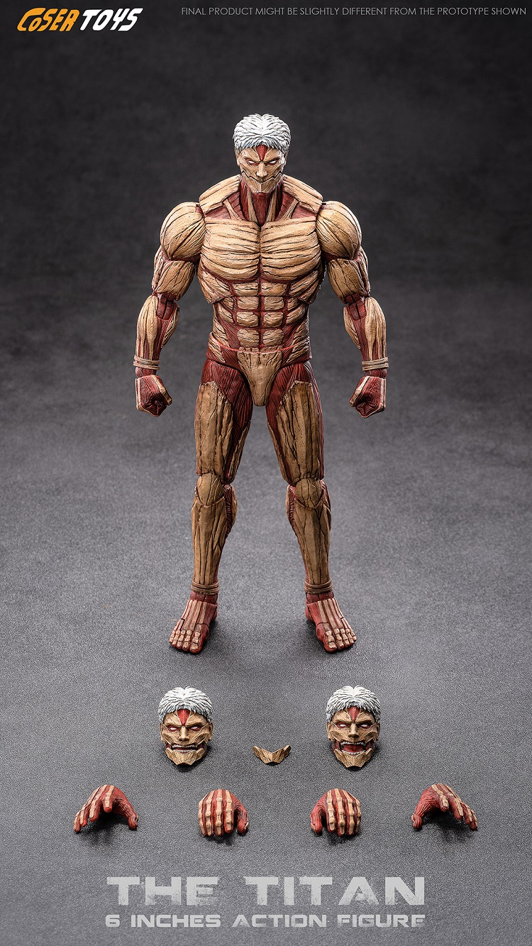 (In Stock)Coser Toys 1/12 Attack on Titan 6 Inch Movable Figure AD-003