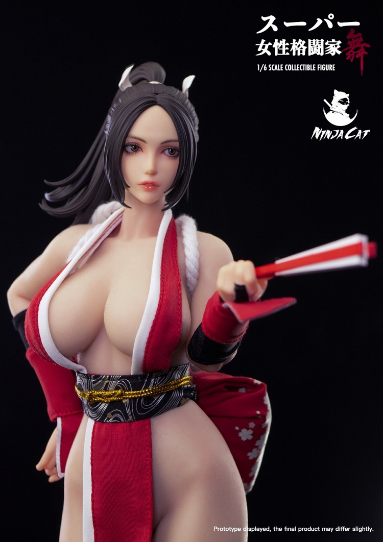 (In Stock)Ninja Cat Mai Shiranui 1/6 Female Fighter Mai 12 Inch Realistic Figure N001