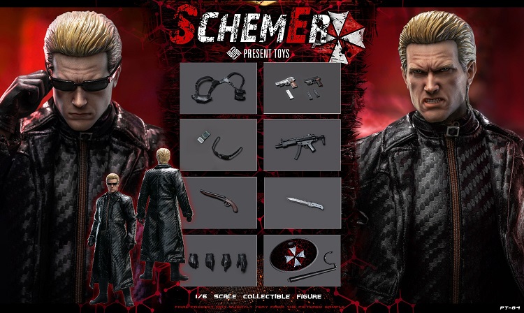 (In Stock)Present Toys Resident Evil Wesker 1/6 Schemer 12 Inch Realistic Figure PT-SP84