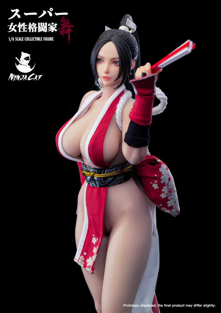 (In Stock)Ninja Cat Mai Shiranui 1/6 Female Fighter Mai 12 Inch Realistic Figure N001