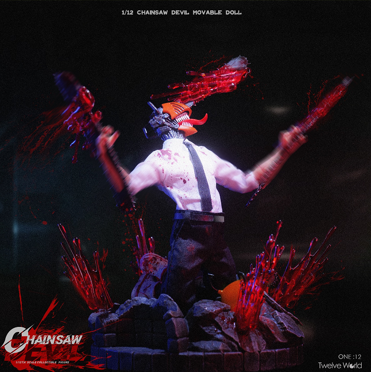 (In Stock)TWTOYS TW2258A 1/12 Chainsaw Devil 6 Inch Movable Figure