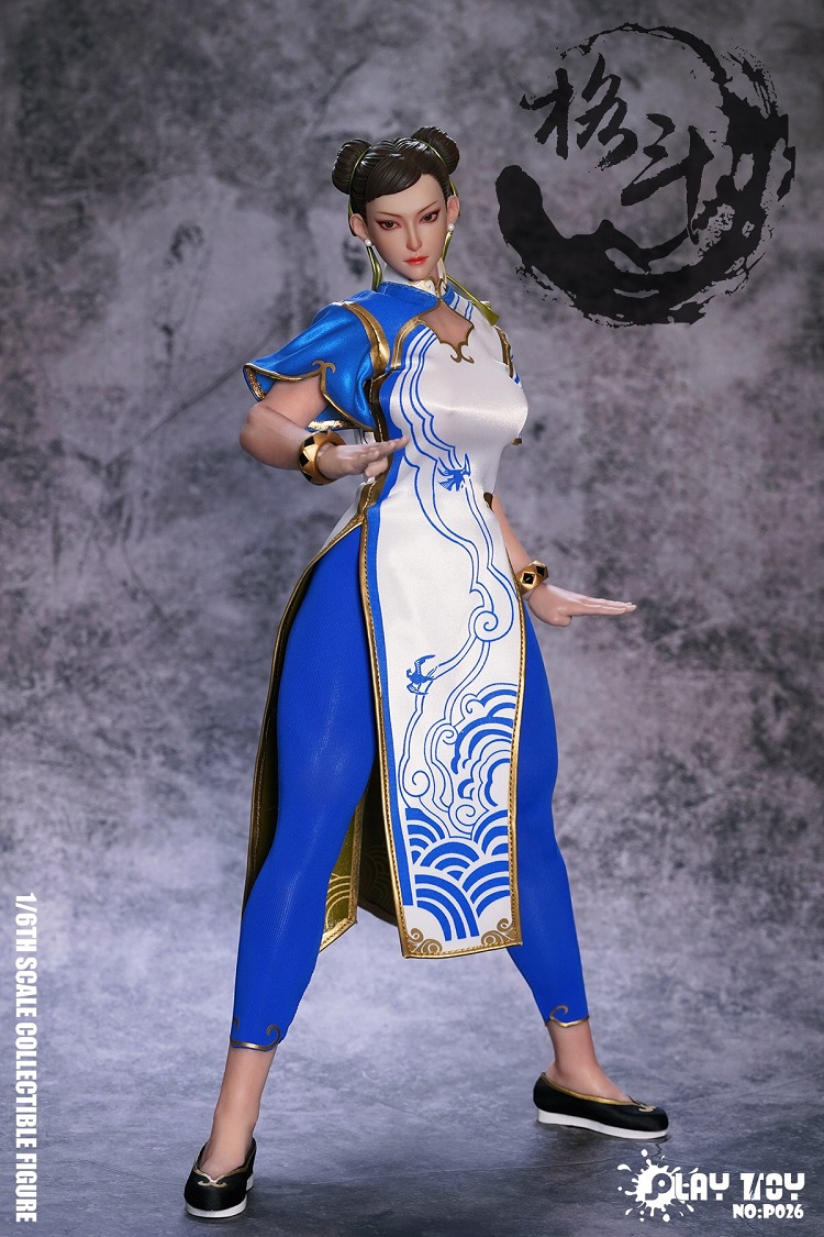 (In Stock)PLAY TOY 1/6 Fighting Goddess 6th Generation Chun-Li 12 Inch Realistic Figure P026