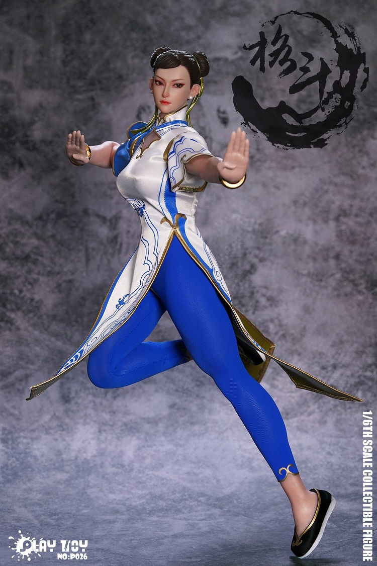 (In Stock)PLAY TOY 1/6 Fighting Goddess 6th Generation Chun-Li 12 Inch Realistic Figure P026