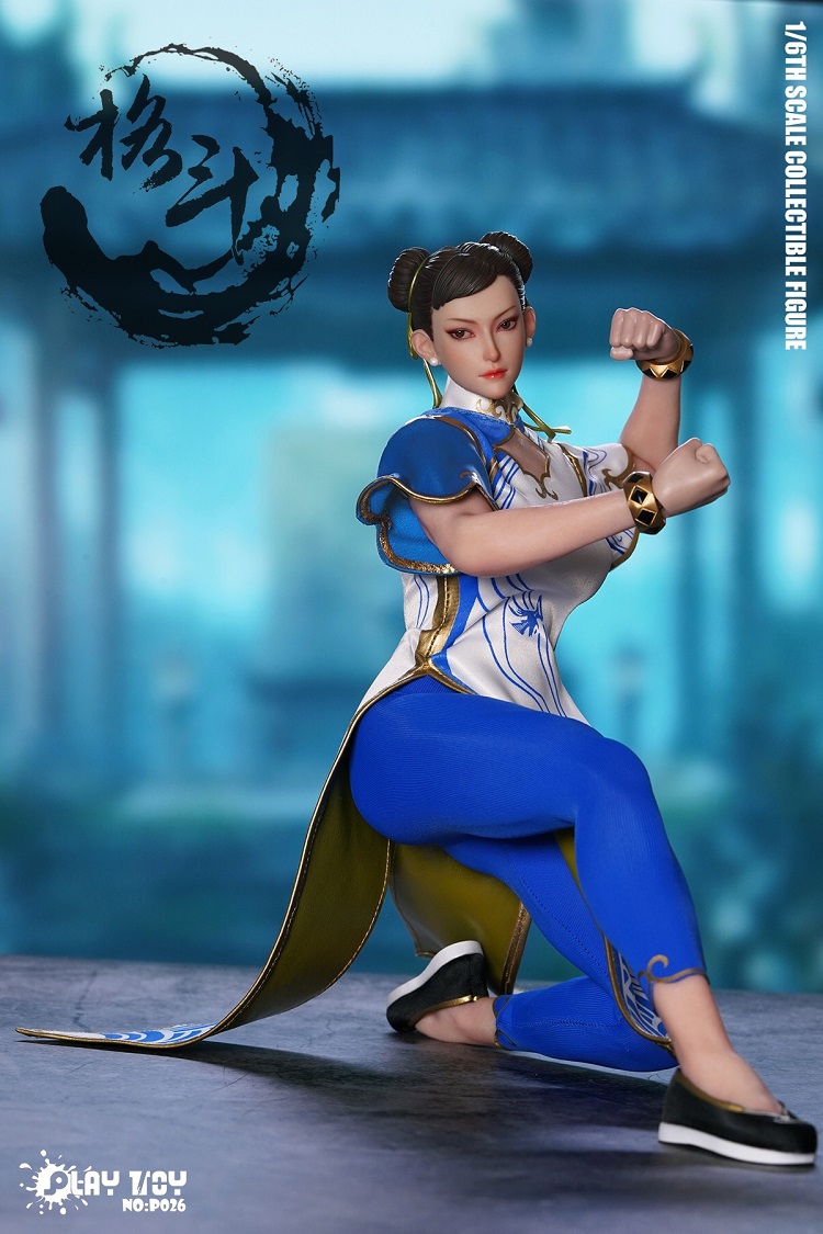 (In Stock)PLAY TOY 1/6 Fighting Goddess 6th Generation Chun-Li 12 Inch Realistic Figure P026