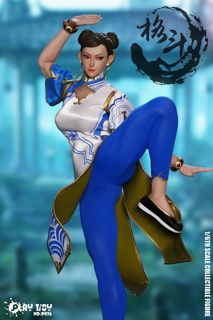 (In Stock)PLAY TOY 1/6 Fighting Goddess 6th Generation Chun-Li 12 Inch Realistic Figure P026