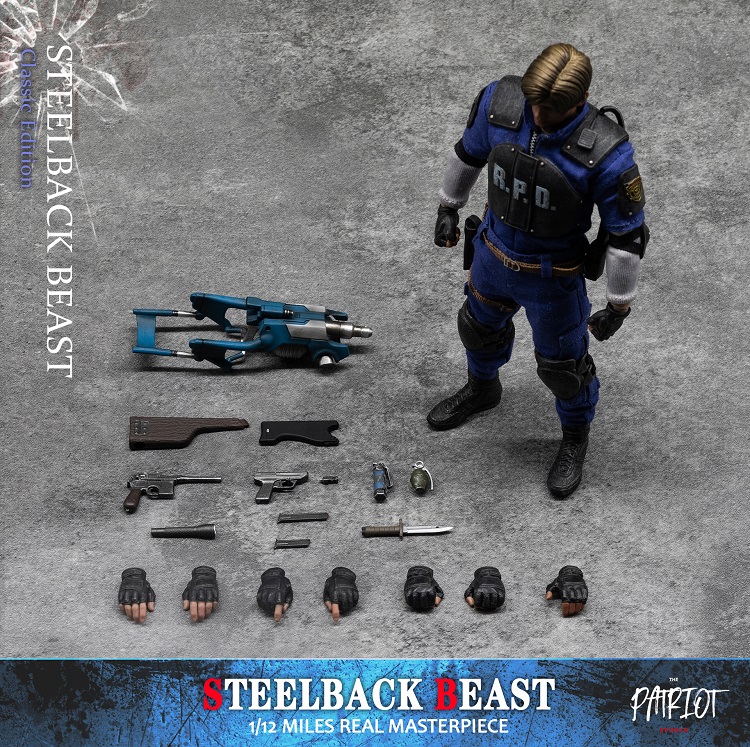 (In Stock)Patriot Studio 1/12 Leon Steelback Beast 6 Inch Movable Figure PA019