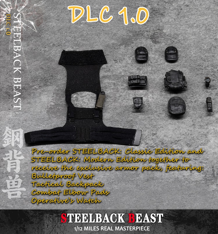 (In Stock)Patriot Studio 1/12 Leon Steelback Beast 6 Inch Movable Figure PA019
