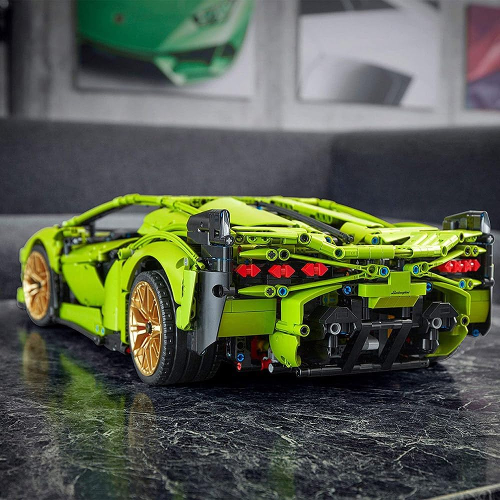 LEGO Technic Lamborghini Sián FKP 37 Race Car Model Building Kit for Adults, Idea for Men and Women, Advanced Collectible Set 42115