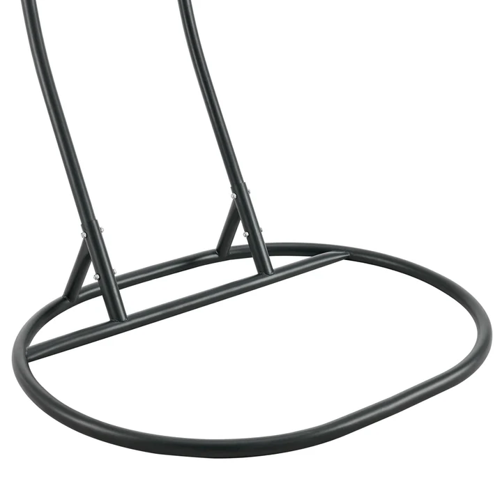 Double Egg Chair and Single Egg Chair with Stand, Luxury Wicker Rattan Patio Basket Swing Egg Chair