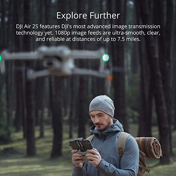 DJI Air 2S - Drone Quadcopter UAV with 3-Axis Gimbal Camera, 5.4K Video, 1-Inch CMOS Sensor, 4 Directions of Obstacle Sensing, 31-Min Flight Time, Max 7.5-Mile Video Transmission, MasterShots, Gray (Renewed)