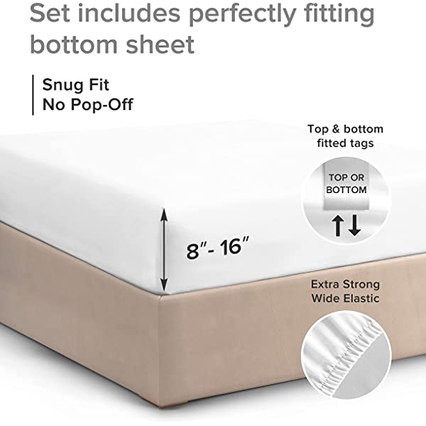 Queen Fitted Sheet - Single Fitted Deep Pocket Sheet - Fits Mattress Perfectly - Soft Wrinkle Free Sheet - 1 Fitted Sheet Only – Light Pink Queen Light Pink