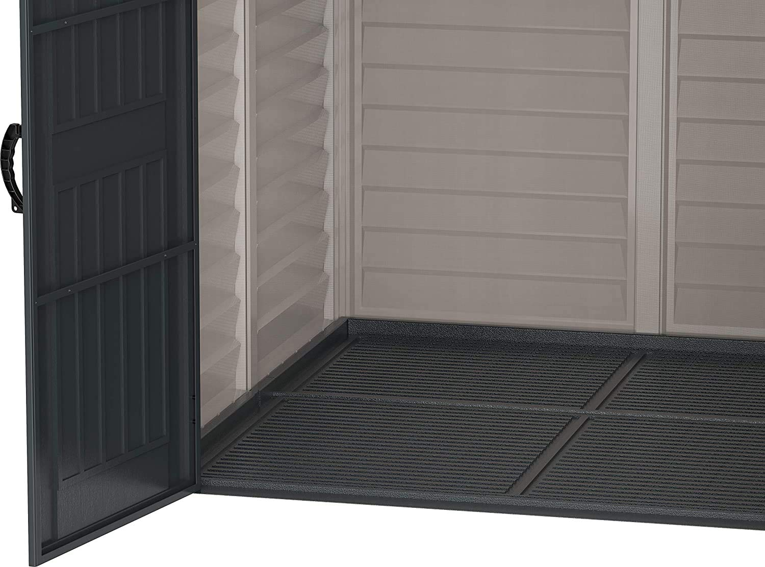 6' x 6' PLUS Plastic Garden Shed with Plastic Floor & Fixed Window
