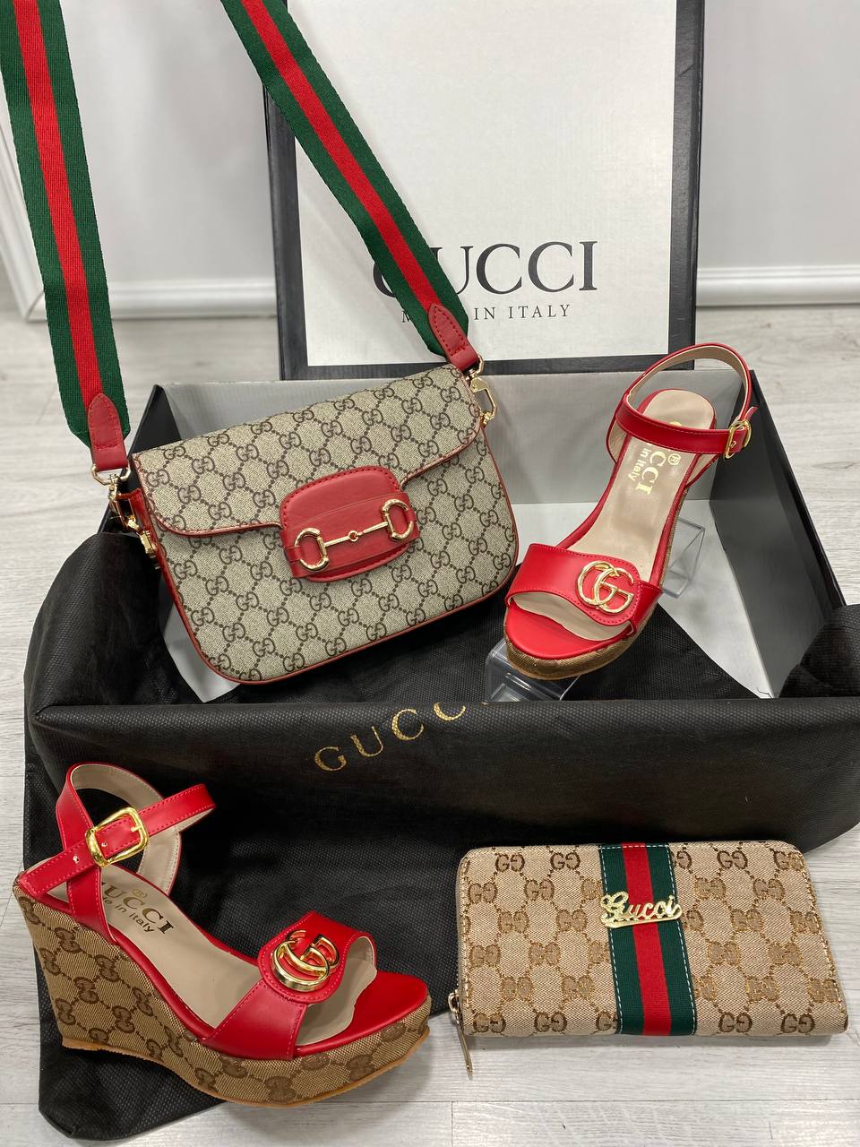 Bag,Shoes and Wallet Combine