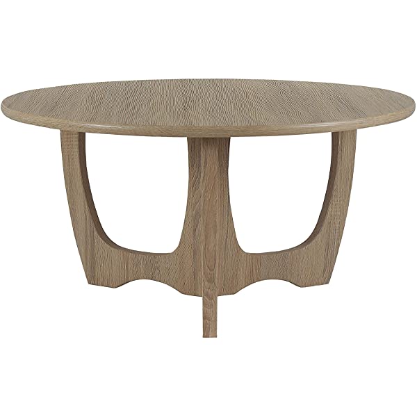 FINECASA Wooden Console Table, Half-Moon Entryway Table, Semicircle Narrow Side Table, Sofa Table for Living Room and Corridor, Foyer Table, Half Round Hallway Table, 43.4x17x30 Inches, Natural Natural Console Table
