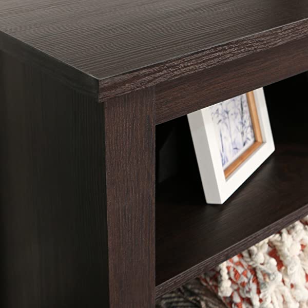 Walker Edison Wren Classic 4 Cubby TV Stand for TVs up to 65 Inches, 58 Inch, Black Black 58 InchTV Stand