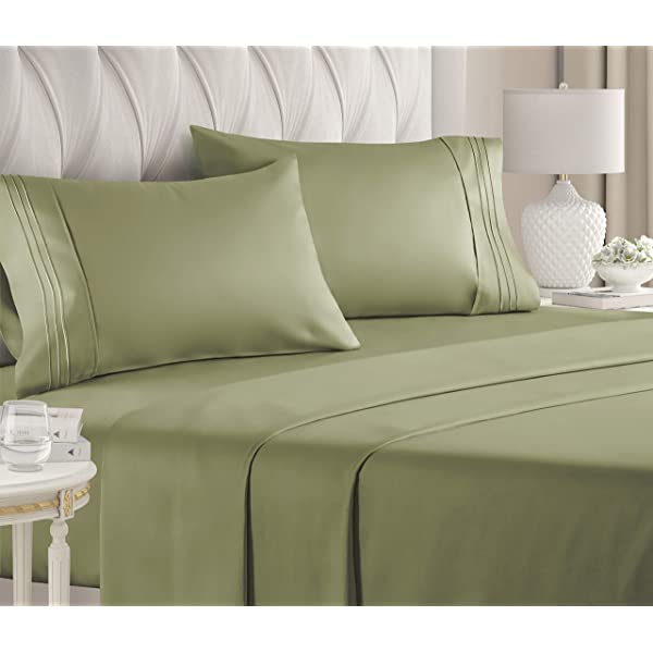 Queen Size Sheet Set - 4 Piece - Hotel Luxury Bed Sheets - Extra Soft - Deep Pockets - Easy Fit - Breathable & Cooling Sheets - Wrinkle Free - Comfy – Dark Grey Bed Sheets - Queens Sheets – 4 PC Queen Grey