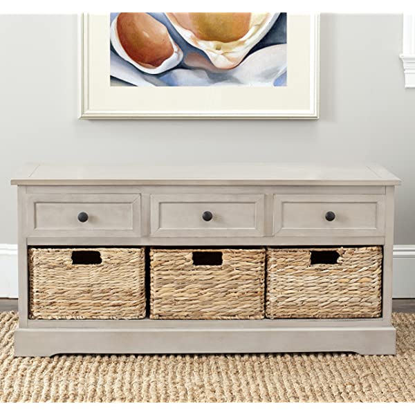 Safavieh American Homes Damien 3-Drawer Storage Unit, Dark Cherry