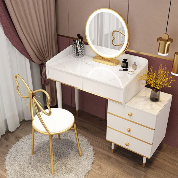 Velvet Footrest Stool Ottoman Modern Upholstered Dressing Table Footstool Side Table Seat Dressing Chair Strap