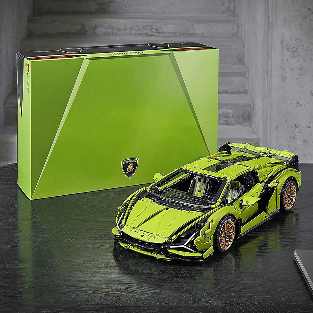 LEGO Technic Lamborghini Sián FKP 37 Race Car Model Building Kit for Adults, Idea for Men and Women, Advanced Collectible Set 42115