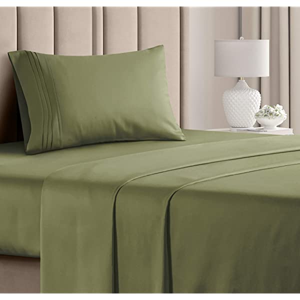 Queen Size Sheet Set - 4 Piece - Hotel Luxury Bed Sheets - Extra Soft - Deep Pockets - Easy Fit - Breathable & Cooling Sheets - Wrinkle Free - Comfy – Dark Grey Bed Sheets - Queens Sheets – 4 PC Queen Grey