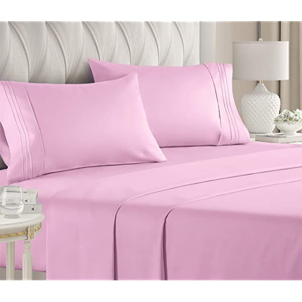 Queen Size Sheet Set - 4 Piece - Hotel Luxury Bed Sheets - Extra Soft - Deep Pockets - Easy Fit - Breathable & Cooling Sheets - Wrinkle Free - Comfy – Dark Grey Bed Sheets - Queens Sheets – 4 PC Queen Grey