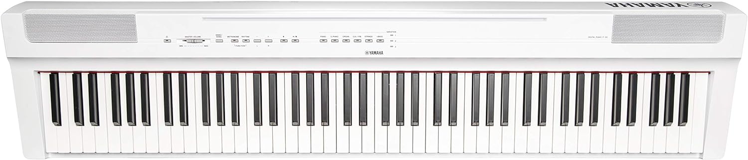 YAMAHA P125 88-Key Weighted Action Digital Piano with Power Supply and Sustain Pedal