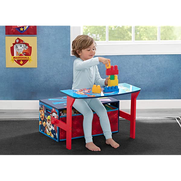 Delta Children MySize Kids Convertible Activity Bench, Bianca White Bianca White MySize