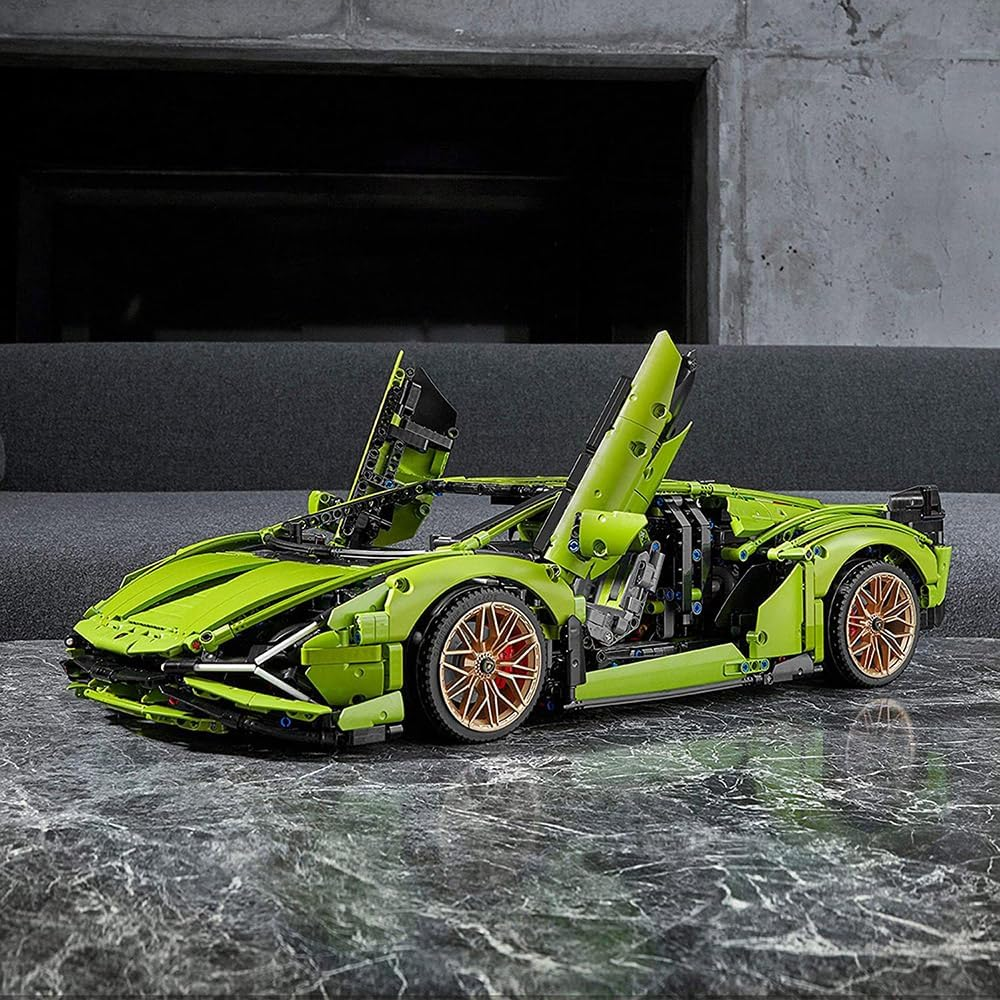 LEGO Technic Lamborghini Sián FKP 37 Race Car Model Building Kit for Adults, Idea for Men and Women, Advanced Collectible Set 42115