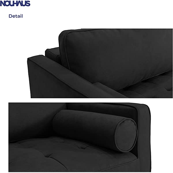 Nouhaus Module, Sleeper Sofa Bed Couch. 7ft Luxury Convertible Sofa Futon Bed with No Roll Together Latex. Ivory Woven Pull Out Bed for Bedroom Couch, Small Apartment Furniture Sofas or RV Couch Woven/Knit Ivory