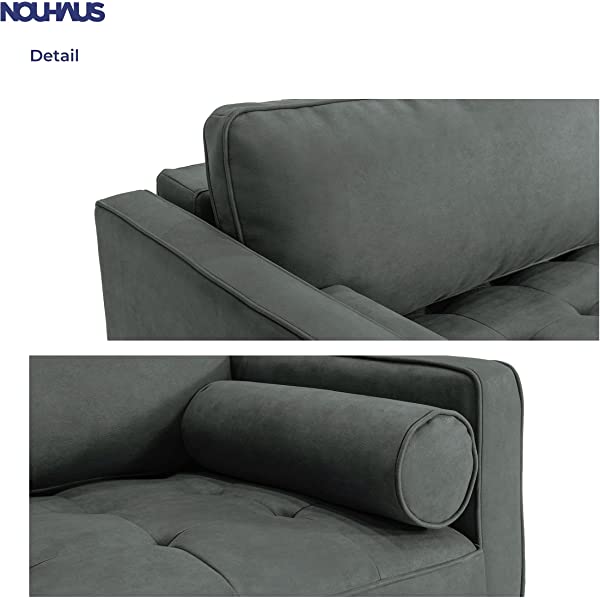 Nouhaus Module, Sleeper Sofa Bed Couch. 7ft Luxury Convertible Sofa Futon Bed with No Roll Together Latex. Ivory Woven Pull Out Bed for Bedroom Couch, Small Apartment Furniture Sofas or RV Couch Woven/Knit Ivory