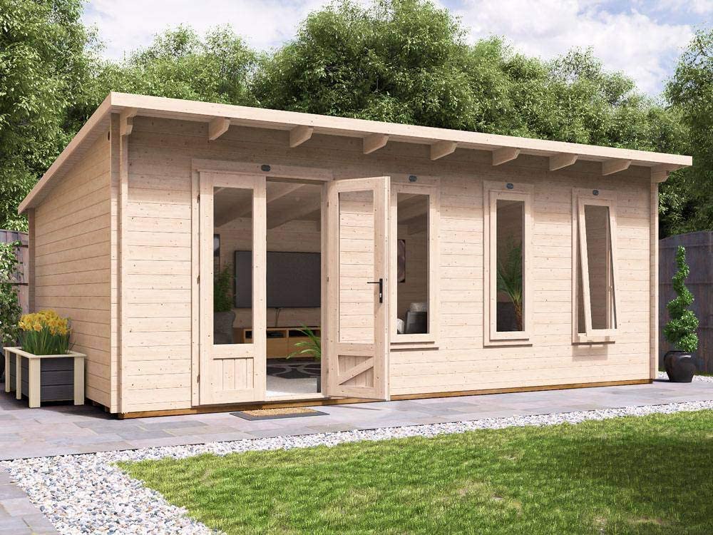 【Home&Garden】Log Cabin Garden Office Man Cave Garden House Summerhouse Terminator