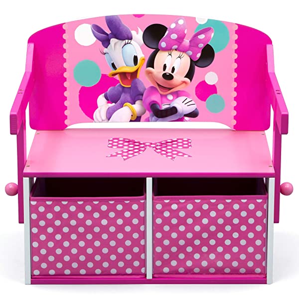 Delta Children MySize Kids Convertible Activity Bench, Bianca White Bianca White MySize