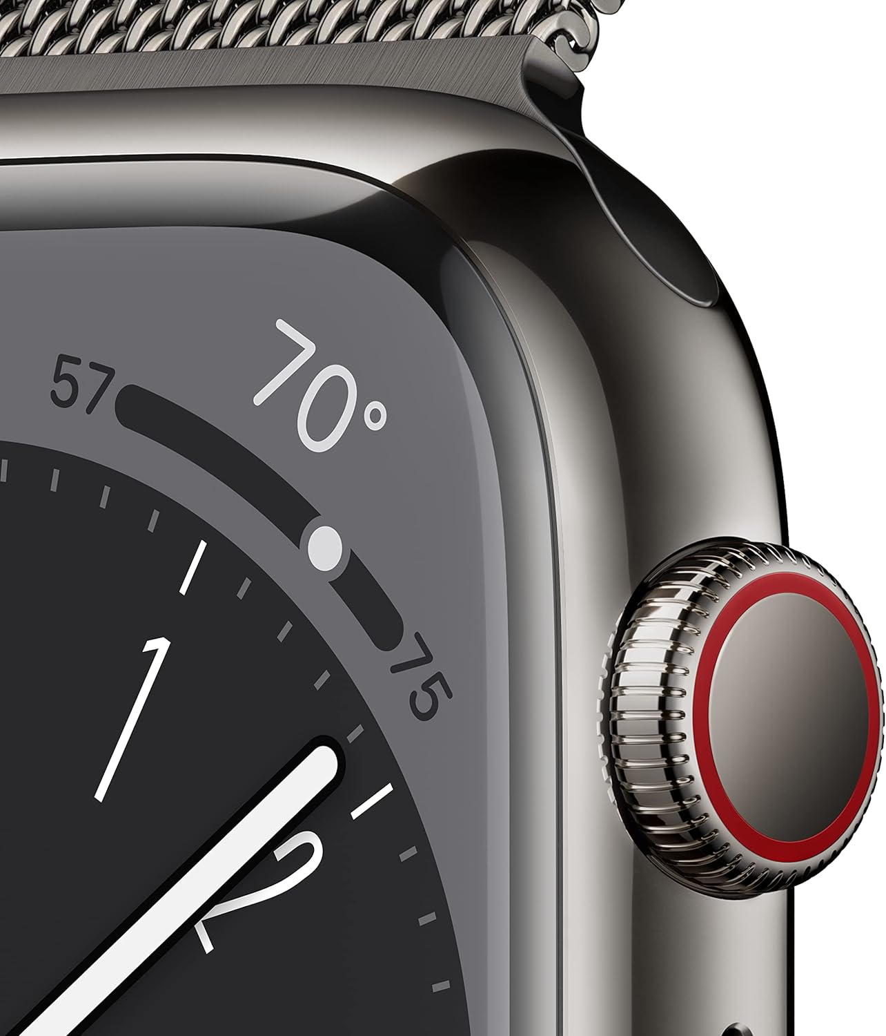 Apple Watch Series 8 (GPS) Smartwatch - (Product) Aluminum Case with (Product) Sport Band - Regular. Fitness tracker, blood oxygen and EKG app, waterproof