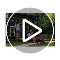 PURPLE LEAF 3 X 3 M Metal Pergola With Retractable Roof, Large Garden Pergola With Teak-Finish Powder-Coated Aluminum Fram for BBQ, Balcony, Outdoor and Patio, Grey
