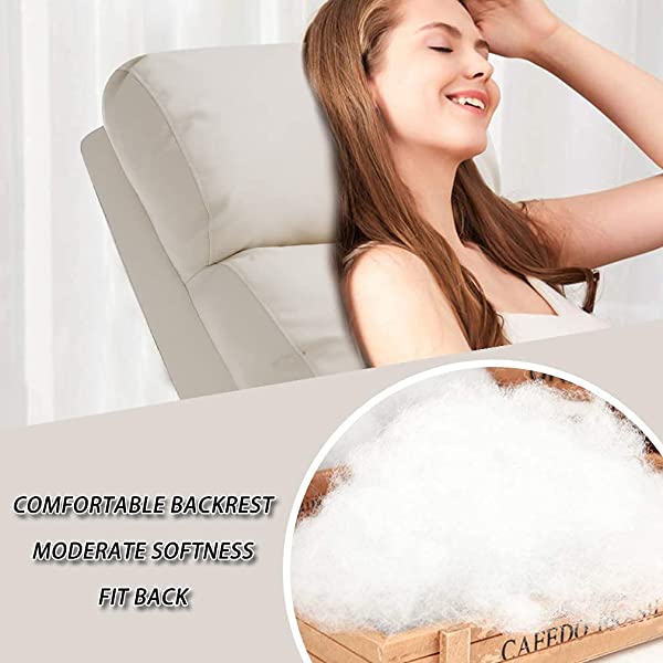 Recliner Chair for Living Room Massage Recliner Sofa Reading Chair Winback Single Sofa Home Theater Seating Modern Reclining Chair Easy Lounge with PU Leather Padded Seat Backrest (Brown)