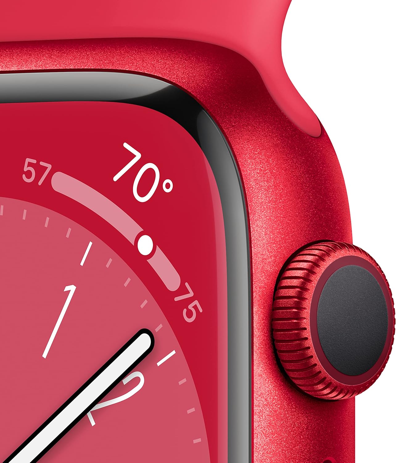 Apple Watch Series 8 (GPS) Smartwatch - (Product) Aluminum Case with (Product) Sport Band - Regular. Fitness tracker, blood oxygen and EKG app, waterproof