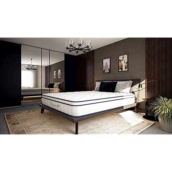 Vesgantti 10.2 Inch Twin XL Multilayer Hybrid Mattress, Bed in a Box, Medium Firm Plush Feel- Memory Foam and Pocket Spring - CertiPUR-US Certified/10 Year Guaranty Twin XL 10.2 Inch
