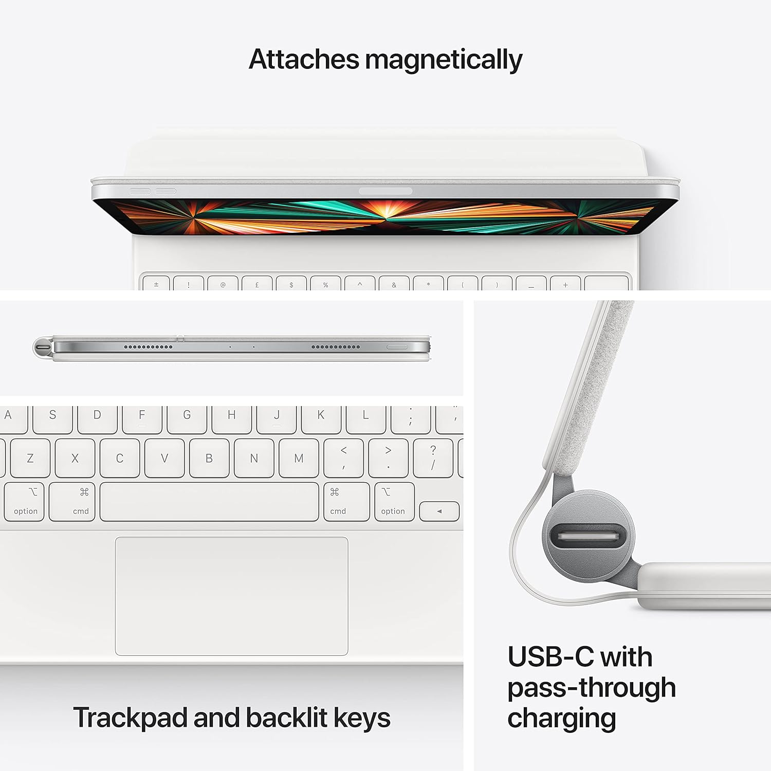 Apple Magic Keyboard (for 12.9-inch iPad Pro - 5th generation) - British English - White