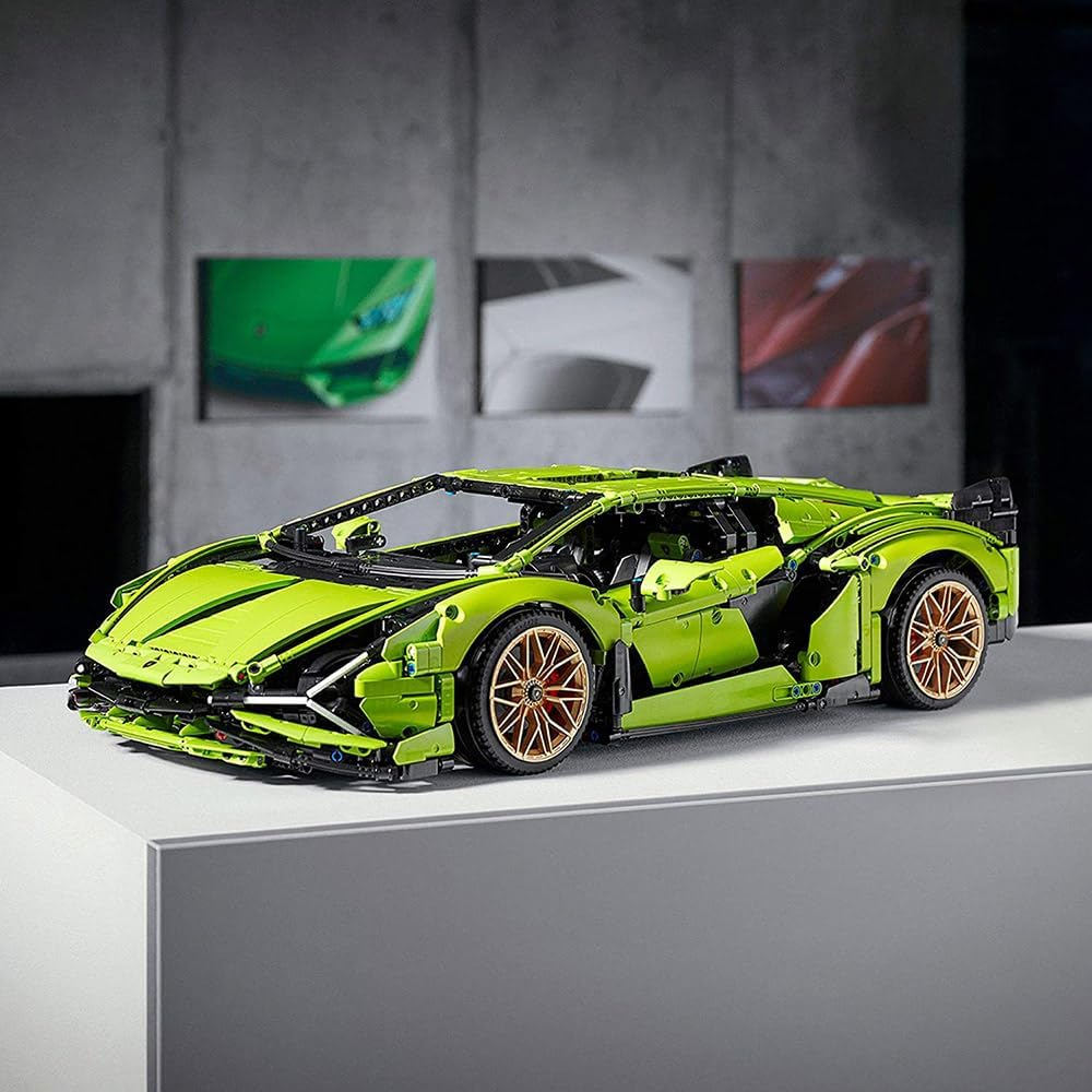 LEGO Technic Lamborghini Sián FKP 37 Race Car Model Building Kit for Adults, Idea for Men and Women, Advanced Collectible Set 42115
