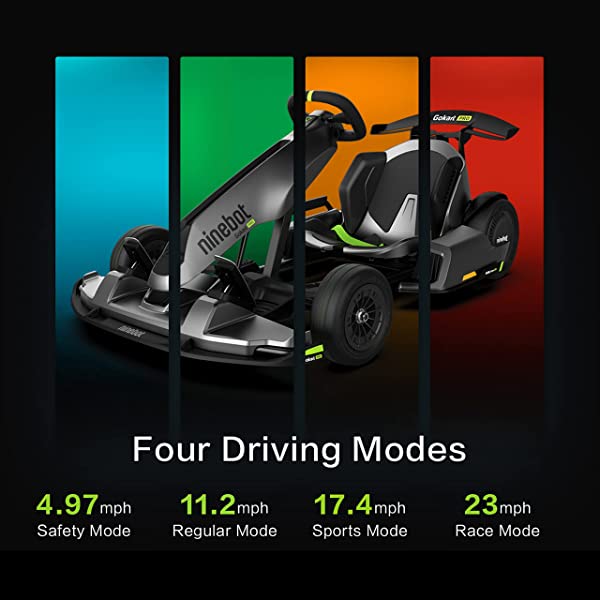Segway Ninebot Electric GoKart Pro and Gokart Bundle, Outdoor Race Pedal Go Karting Car for Kids and Adults, Adjustable Length and Height, Ride On Toys Gokart Pro (with Ninebot S MAX)