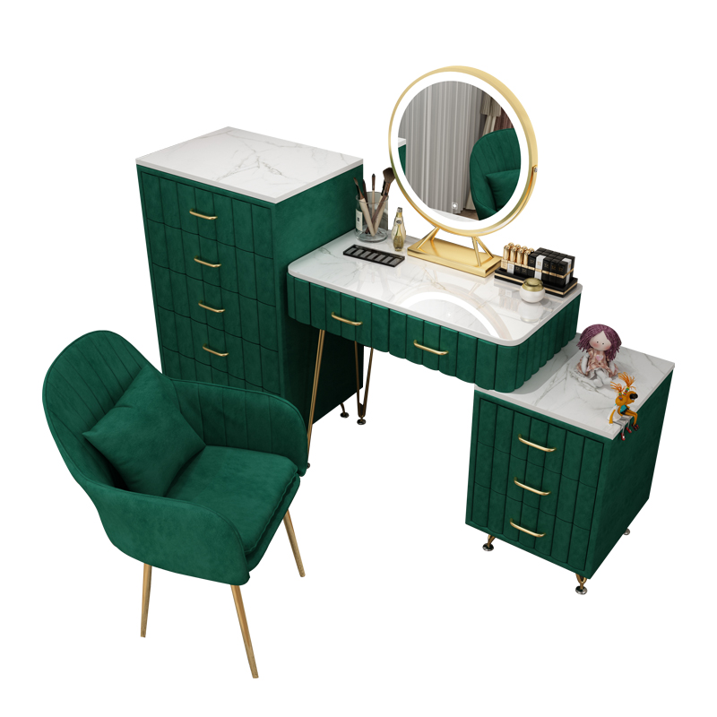 Nordic light luxury dressing table storage cabinet integrated net red ins wind dressing table dressing table large bedroom modern and simple