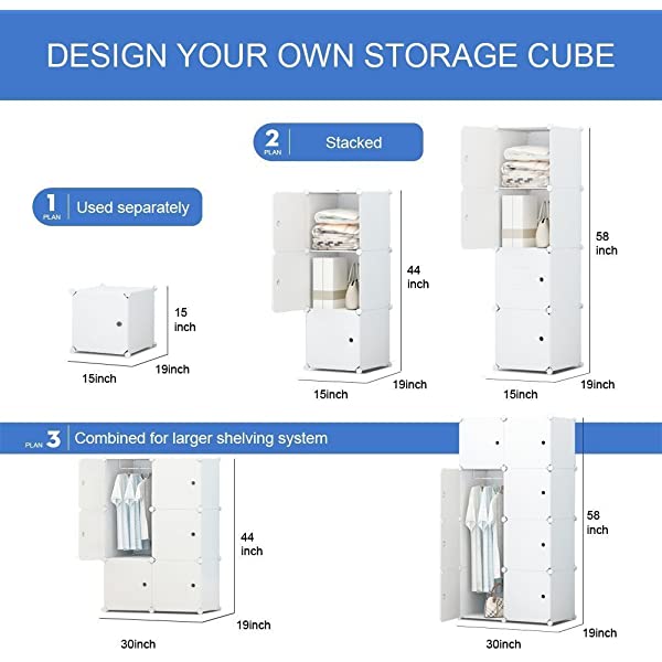 Aeitc Portable Wardrobe Closets 14