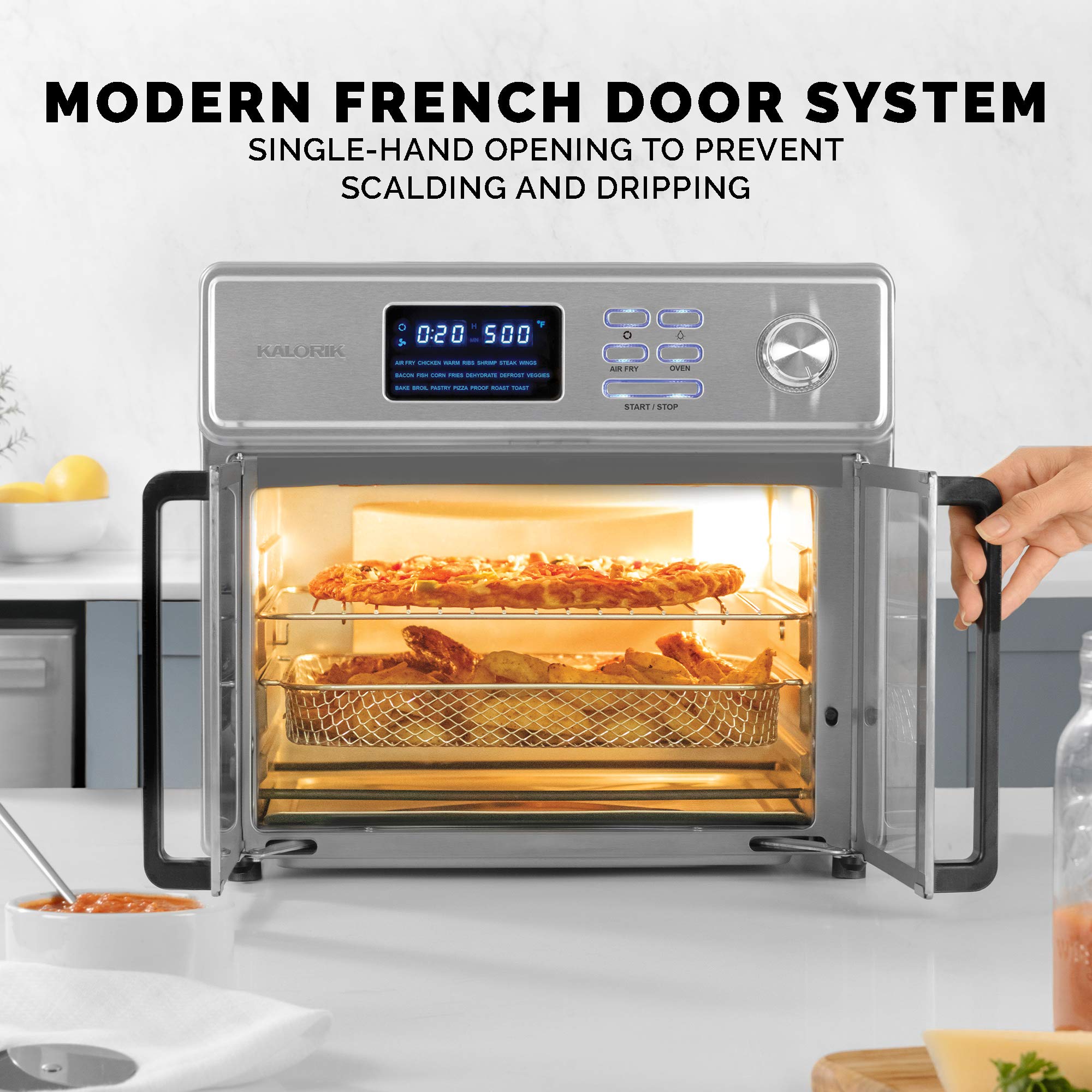 Kalorik 26-Quart Digital Maxx Air Fryer Oven with 7 Accessories