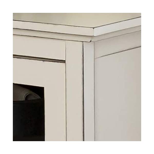 Walker Edison Charlotte Classic Glass Door Storage Buffet, 52 Inch, Espresso Espresso 52 Inch