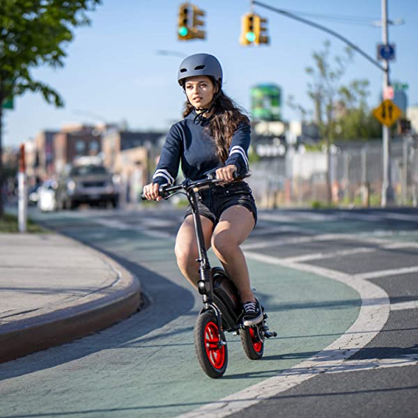 Jetson Electric Bike Bolt Folding Electric Bike, with Pegs - with LCD Display, Lightweight & Portable with Carrying Handle, Travel Up to 15 Miles, Max Speed Up to 15.5 MPH , 40