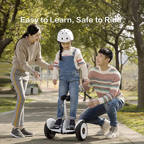 Segway Ninebot S and S-Max Smart Self-Balancing Electric Scooter with LED Light, Powerful and Portable, Compatible with Gokart kit Ninebot S, Black