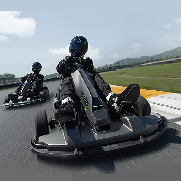Segway Ninebot Electric GoKart Pro and Gokart Bundle, Outdoor Race Pedal Go Karting Car for Kids and Adults, Adjustable Length and Height, Ride On Toys Gokart Pro (with Ninebot S MAX)